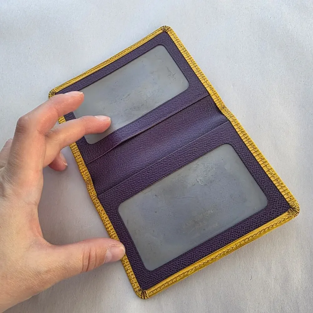 Louis Vuitton Yellow Epi ID Credit‎ Card Holder SP0030